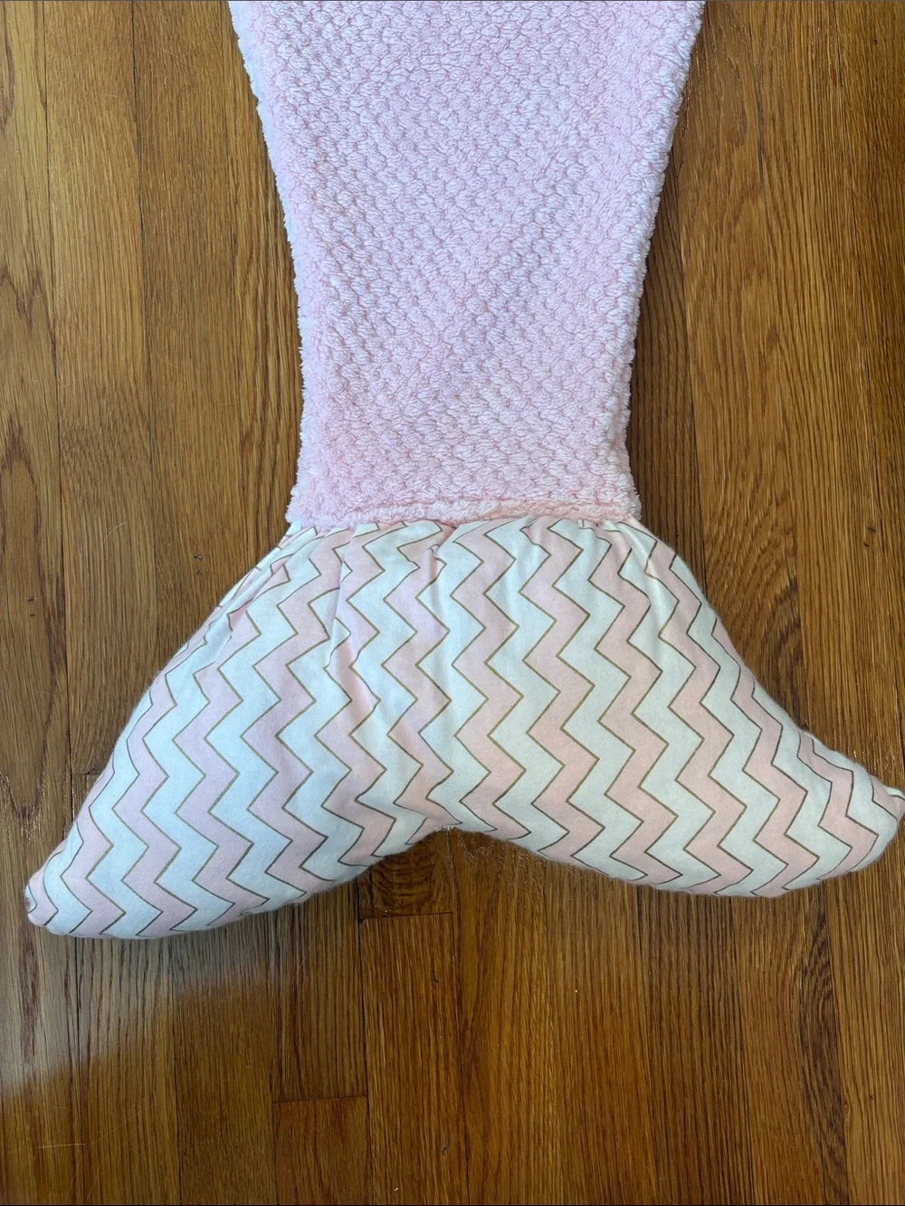Handmade Pink, White & Gold Adult/Teen Mermaid Tale Blanket Sleeping Bag